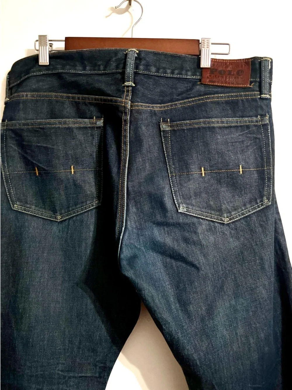 Polo Ralph Lauren Classic Fit 867 Men's Dark Indigo 100% Cotton Jeans-Size 34x30